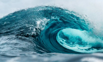 Crest of a wave
